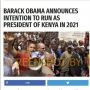 CEK FAKTA: Benarkah Obama Mencalonkan Diri Jadi Presiden Kenya 2021?