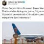 China Jemput Warganya di Malaysia dan Thailand, Wakil Ketua MPR Cuitkan Ini