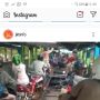Kocak! Hindari Mogok, Motor Diangkut Naik Trailer di Jakarta Utara