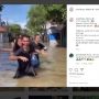 Viral Video Anak Muda hingga Orang Tua Joget Tiktok di Tengah Banjir