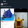 Viral Jas Hujan Bentuknya Kocak, Warganet: Hujan Deras, Terbang Lu!
