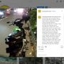 Tidak Terima Ditegur saat Bermotor di Trotoar, Pengojek ini Marah-marah