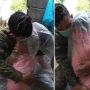 Bikin Mewek, Petugas Covid-19 Peluk Anak Dibungkus Plastik