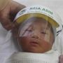 Cegah Tertular Corona, Bayi di RSIA Asih Dipakaikan Pelindung Muka