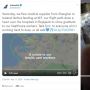 Bawa Perlengkapan Medis dari China, Pilot Gambar 'Love' di Udara