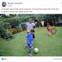 CEK FAKTA: Anies Malah Asyik Main Bola Bersama Anaknya di Tengah Corona