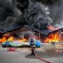 Ratusan Kios Terbakar di Pasar Second Batam Begini Penampakanya