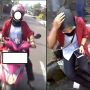 Detik-detik Kawasaki Ninja Hantam Honda BeAT Lawan Arah, Warganet Salfok