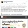 CEK FAKTA: Corona Merebak, Gibran Salahkan Warga Tak Patuhi Pemerintah?
