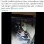 Aksi Maling Jebol Kunci Stang Motor Hanya Pakai Kaki, Harus Ekstra Waspada
