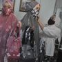 Fashion Busana Muslim Senada dengan Masker