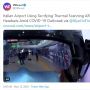 Petugas Bandara Italia Pakai Helm Canggih Untuk Deteksi Suhu Covid-19