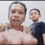 Ikut Pass the Brush Challenge, Bapak Anak Ini Malah Takut Lihat Wajahnya