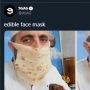 Kocak, Sulap Kulit Kebab Jadi Masker, Aksi Kreatif Pria Ini Jadi Sorotan