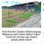 Dua Bulan Tak Dipakai, Stadion Sepak Bola Ini Berubah Jadi Kebun Sayur