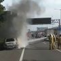 Rabu Pagi, Sebuah Mobil Terbakar di KM3 Halim Tol Jakarta-Cikampek