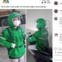 Viral Sopir Ojol Pasang Sekat Plastik Malah Diprotes, Publik: New Normal