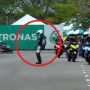 Bak Keluarkan Jurus Mabuk, Pembalap Ini Sempoyongan di Tengah Sirkuit Balap