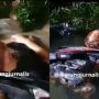 Pria Mabuk Tidur Pulas di Genangan Air Banjir Rob