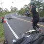 Langgar Marka Jalan, NMax Adu Banteng Dengan Scoopy