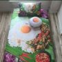 Muncul Tren Sprei Motif Makanan, Bikin Kamu Bak Rebahan di Atas Nasi Pincuk