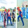 Viral, Aksi Kocak 4 Kakak Kenakan Kostum Superhero saat Antar Adiknya Nikah