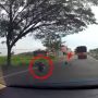 Detik-Detik Kecelakaan Pengendara Yamaha Nmax di Pantura, Ada yang Copot!