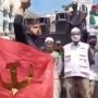 Viral Video Pembakaran Bendera Palu Arit, Warganet: Pakai kertas Wajik?