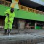 Hari Pertama Penutupan, Pasar Keputran Disemprot Disinfektan