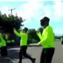 Gubrak! Pria Diseruduk Motor Saat Asyik Berjoget di Tengah Jalan
