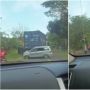 Detik-Detik Truk Kontainer Tak Kuat Menanjak, Nyaris Gilas Avanza dan Bocah