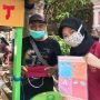 Lawan Corona, Mahasiswa UMM Lakukan Gerakan #SalingKuatMenguatkan di Jalan