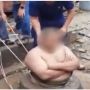 Tak Jadi Kecemplung, Pria 120 Kg Tersangkut di Sumur Karena Perut Besar