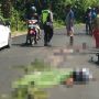 Brakkk...! Pemotor Tewas di Tempat Hantam Truk Fuso