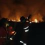 Lahan di Pinggir Jalan Tol Palembang-Inderalaya Terbakar