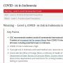 Beri Peringatan Level 3 Soal Covid-19, AS Imbau Warganya Tak ke Indonesia
