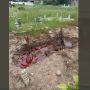 Viral Kuburan Digenangi Cairan Merah Kental Bak Darah
