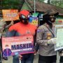 Wah, Spiderman di Solo Lakukan Sosialisasi Protokol Kesehatan