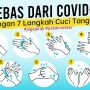INFOGRAFIS: Bebas Dari Covid-19 dengan 7 Langkah Cuci Tangan