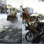 Begini Jadinya Saat Sepeda Motor Disulap Jadi Ekskavator, Kreatif Abis!