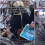 Terobos Lampu Merah, Pemotor Wanita Ini Nyangkut di Kawat Berduri