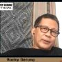 Rocky Gerung Skakmat DPR: Lama-lama UU Ciptaker Dicetak Pakai Kertas Toilet