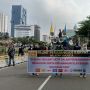 Berjubel di Patung Kuda, Pendemo: Rakyat Sudah Gerah dengan Rezim Jokowi!
