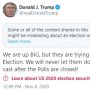 Sebut Biden 'Curi' Pemilu, Cuitan Trump Dilabeli Hoaks oleh Twitter