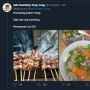Dari Sate Hingga Sarang Madu, Cuitan Trump Dipenuhi Orang Promosi Makanan