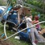 Diduga Tabrakan di Udara, Helikopter Jatuh Dekat Sekolah, 2 Orang Tewas