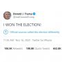 Cuitan Trump Klaim Menang Pilpres AS, Langsung Dikoreksi Twitter