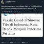 Kocak! Warganet beri Lelucon Depok Kota Percobaan