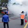 Bus Pariwisata Tiba-tiba Terbakar di Kilometer 65 Tol Tangerang-Merak