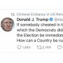 Akun Twitternya Retweet Status Donald Trump, Kedubes China: Itu Diretas!